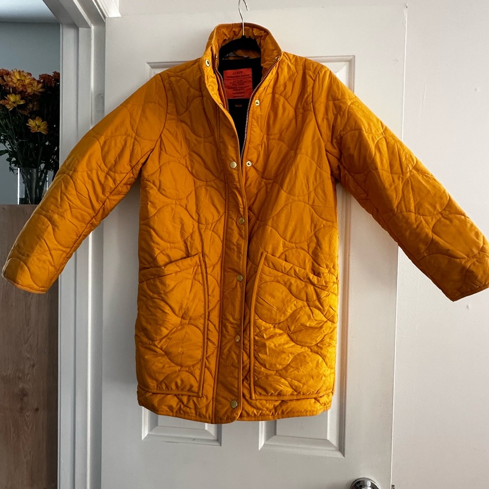 Bright Yellow Quilted Jacket